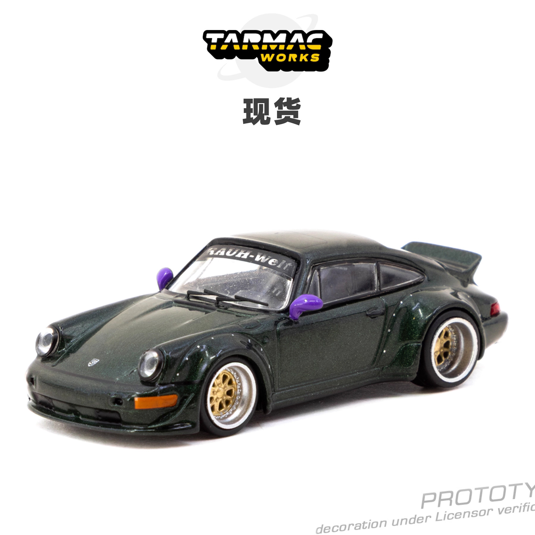 [Oseky]现货 TarmacWorks TW 保时捷 RWB 964 Green 合金 1:64