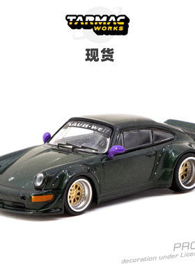 [Oseky]现货 TarmacWorks TW 保时捷 RWB 964 Green 合金 1:64