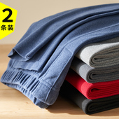 男无痕保暖裤 男士 加绒加厚发热内穿紧身打底裤 德绒秋裤 秋冬季 防风