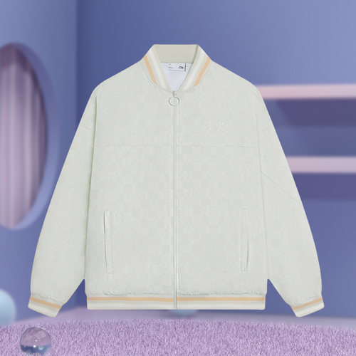 李宁正品新款男子运动休闲时尚潮流满印立领夹克外套AJDS351-1-2