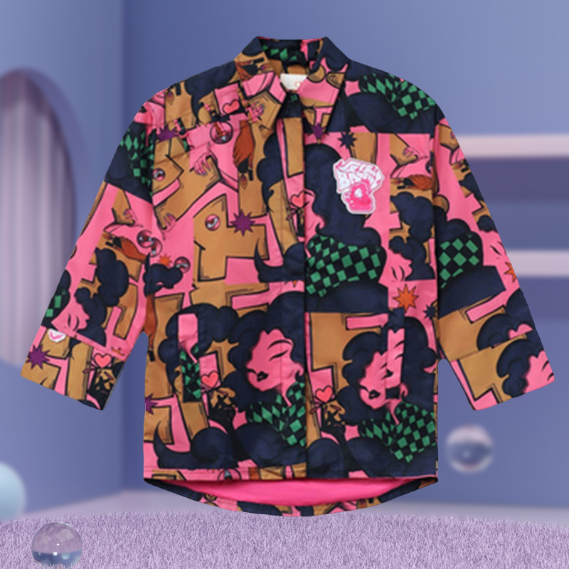 中国李宁反伍街头系列女新秋款国潮宽松运动休闲长袖外套 AFDR772