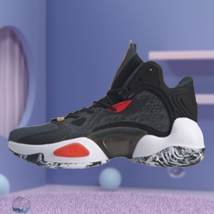 李宁男鞋春新款空袭6代V2减震耐磨专业比赛篮球鞋ABAQ005