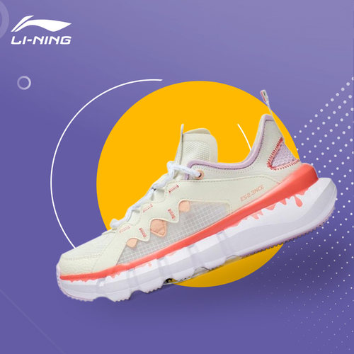 Lining/李宁正品悟道女子时尚透气轻便耐磨低帮休闲运动鞋ABCT050