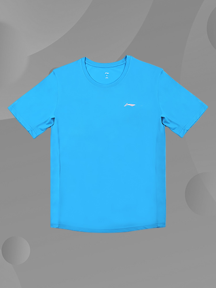 Lining/李宁正品男子休闲宽松速干凉爽透气运动短袖T恤YTST073