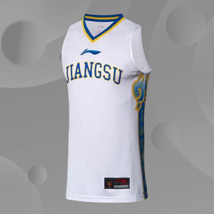 李宁正品18-19赛季CBA江苏肯帝亚球迷版球衣背心比赛服AAYN763
