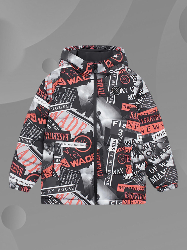 Lining/李宁正品男大童加厚保暖连帽宽松冬季鸭绒运动服YYMS081