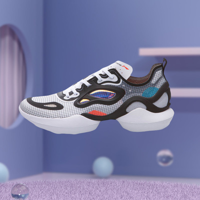 李宁男鞋运动鞋低帮透气鞋子复古时尚防滑耐磨休闲鞋AGLQ023