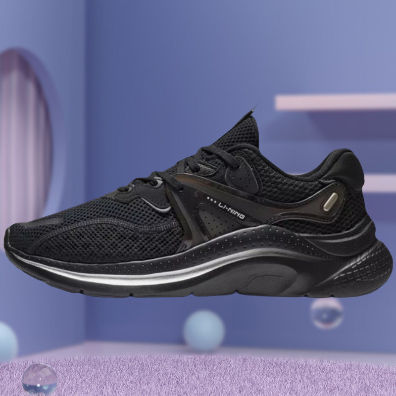 正品李宁男鞋22夏季新款流云轻便减震回弹运动休闲鞋 agls019-1