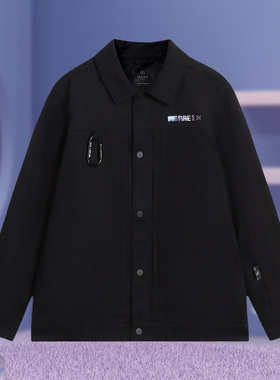 正品李宁韦德 x Glare艺术家联名系列男子休闲夹克外套AFDS475