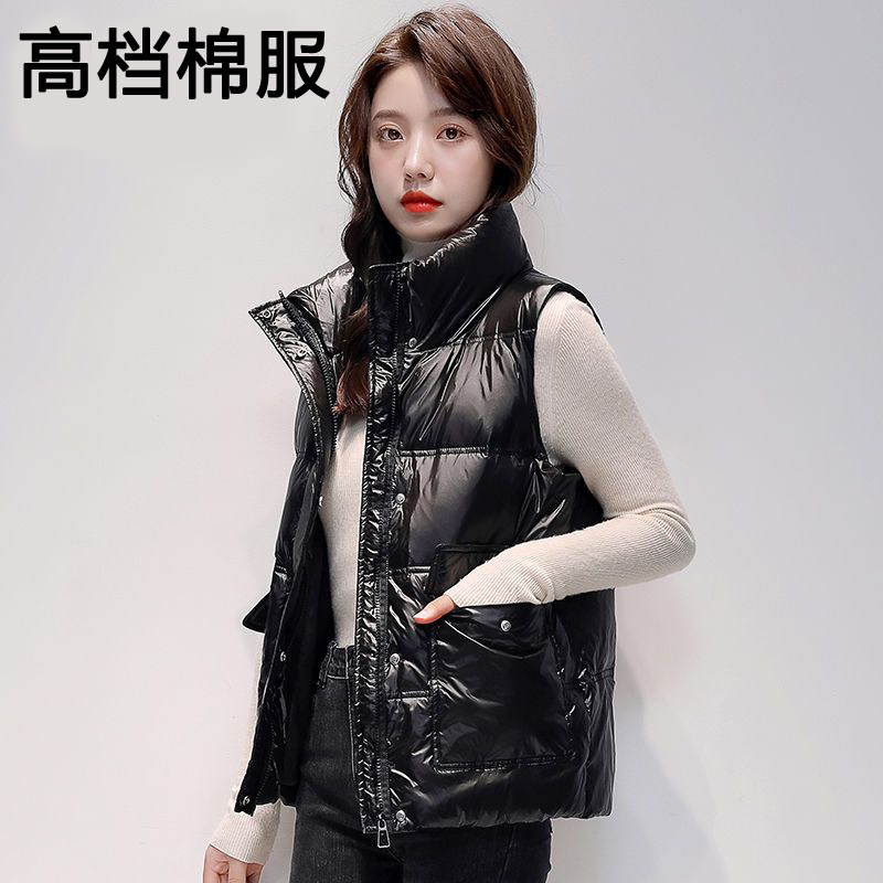 轻薄羽绒棉服女短款2026年新款立领保暖外套休闲时尚外穿马甲背心