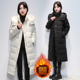羽绒棉服女长款 艺考情侣棉袄外套潮 爆款 过膝韩版 加厚棉衣2025新款