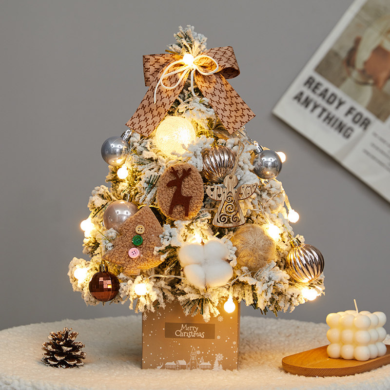 圣诞节装饰品创意迷你小号圣诞树桌面摆件酒店橱窗橱窗美陈礼品