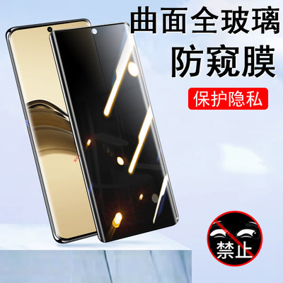 realme13pro+至尊版防窥膜oppo12p十真我relame11por防偷窥reamle10pr0至尊宝手机壳钢化膜opporealme13por板