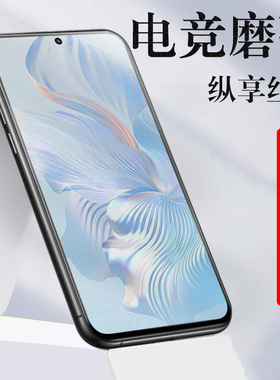 荣耀80pro直屏版anb一an00钢化膜磨砂honor刚化模por手机anban-anoo屏幕h0n0r80pr0直面屏p80荣誉80p直板防爆
