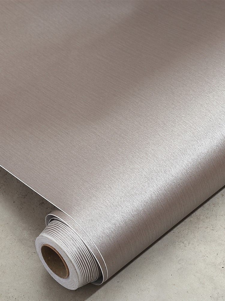 拉丝加厚金属贴纸不锈钢翻新贴膜防水空调橱装饰自粘冰箱贴纸全贴