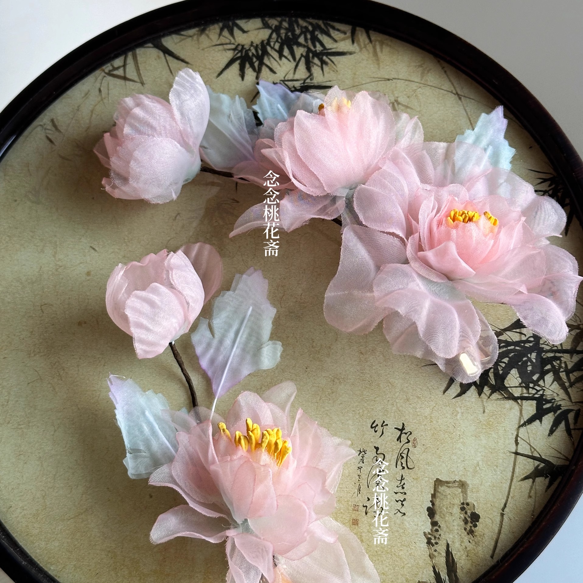 平价芙蓉花朵烫花头饰发夹头花