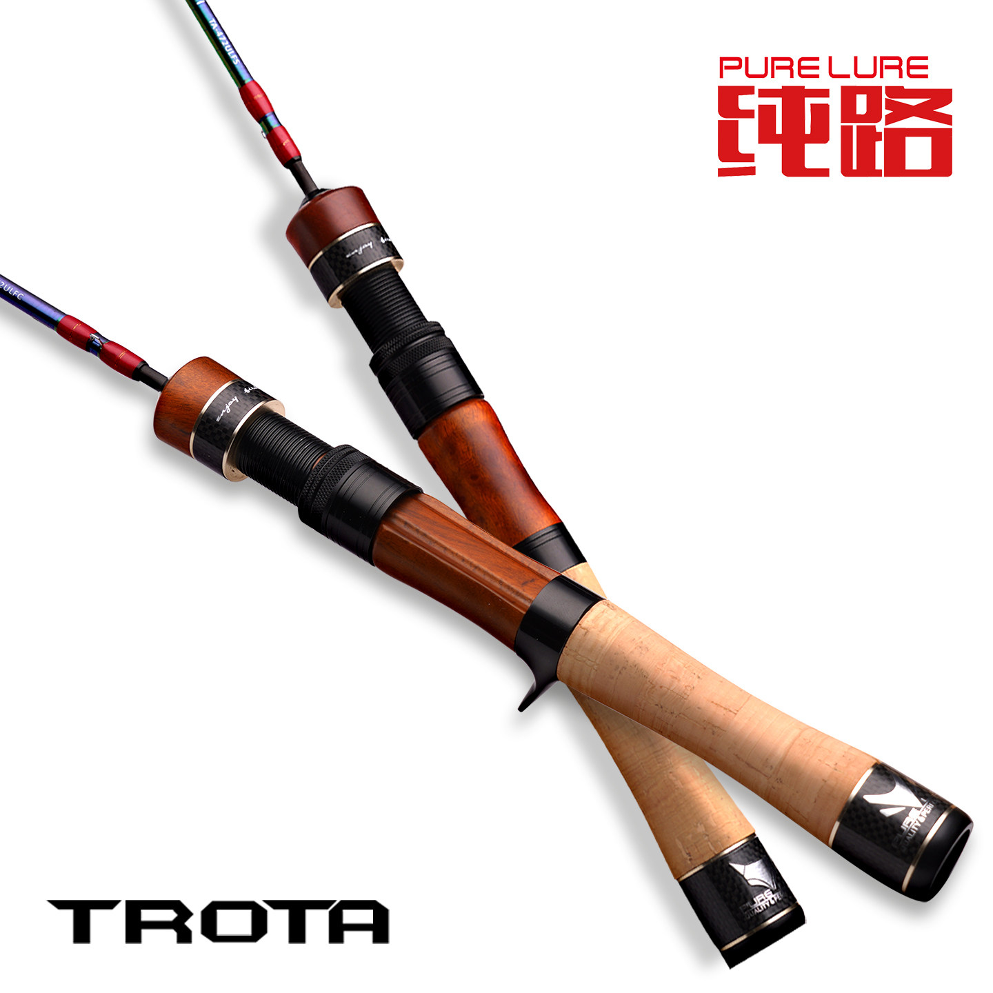 纯路新款TA弹射微物竿ul路亚竿正品多节马口竿溪流竿便携白条青梢