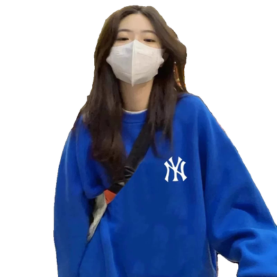 潮牌克莱因蓝卫衣男女oversize潮