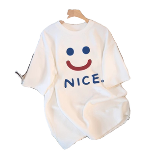 白色纯棉短袖t恤2025夏季新款爆款韩版时尚女装ins潮宽松半袖上衣