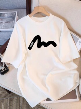 潮牌白色短袖t恤女2026夏季新款宽松显瘦衣服大码设计感半袖上衣
