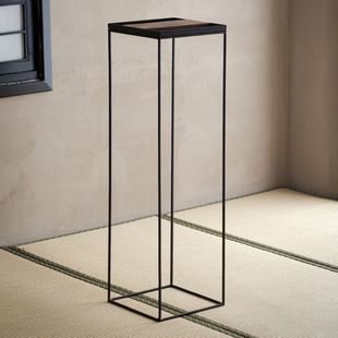 飾空間茶室擺件新中式 手工鐵藝花架落地置物架創(chuàng)意裝 花幾邊幾架