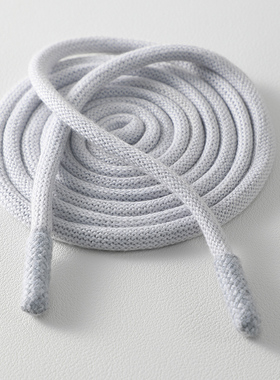 浅灰色圆形裤带绳运动卫裤腰绳卫衣帽子绳子休闲裤帽带抽绳系带