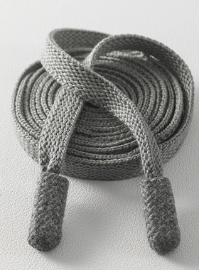 灰色扁平裤带绳高端运动卫裤腰绳卫衣帽子绳子休闲裤帽带抽绳系带