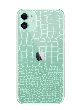 苹果iphone11鳄鱼纹水凝软膜手机