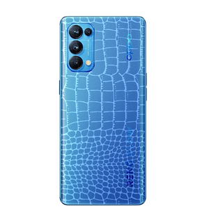 opporeno5k后膜Reno5 Pro手机后膜Reno4se鳄鱼皮纹背膜OPPO Reno5Pro+全包后盖水凝软膜reno4防刮透明贴纸pro