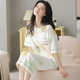 夏季 2025新款 薄款 上衣七分裤 居家服套 短袖 全棉休闲 纯棉睡衣女款
