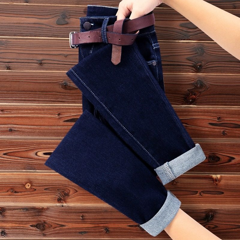 深蓝色紧身牛仔裤女春秋新款高腰四面弹修身显瘦铅笔裤小脚裤,运动/瑜伽/健身/球迷用品,瑜伽t恤,淘宝优惠券,粉丝福利购,淘宝优惠卷