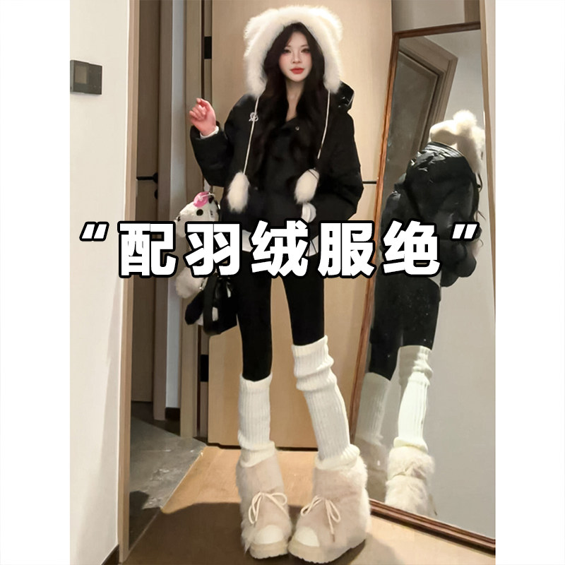 黑色鲨鱼裤女外穿秋冬新款加绒加厚高腰显瘦紧身打底裤提臀瑜伽裤