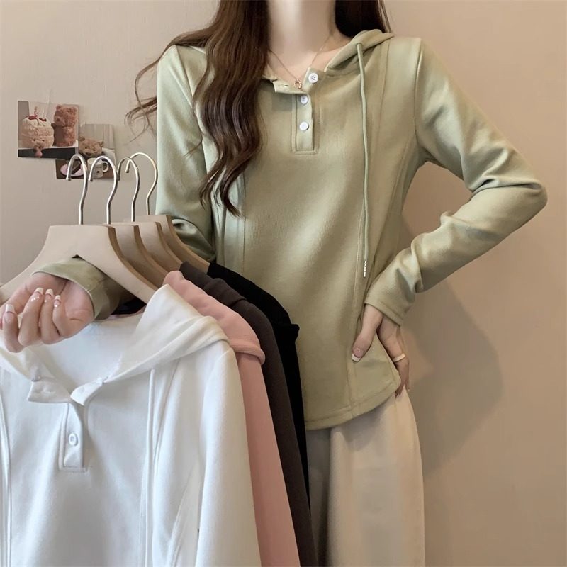 鱼骨正肩短款连帽卫衣女春秋新款美式大码宽松遮肚子长袖T恤0119h,女装/女士精品,T恤,淘宝优惠券,粉丝福利购,淘宝优惠卷