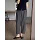 裤 高级感垂感阔腿裤 女春夏季 通勤西裤 九分宽松休闲 新款 灰色西装