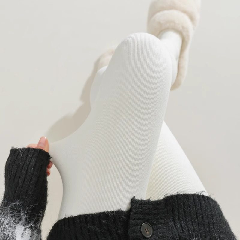 白色打底裤女外穿秋冬加绒加厚显瘦弹力紧身袜裤不掉档踩脚连裤袜,女装/女士精品,打底裤,淘宝优惠券,粉丝福利购,淘宝优惠卷