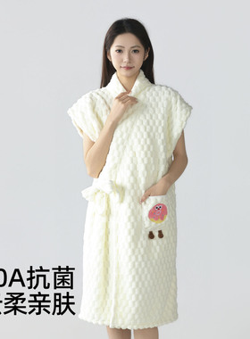 浴巾浴裙女可穿式超强吸水速干家用浴裙裹巾不掉毛成人2026新款