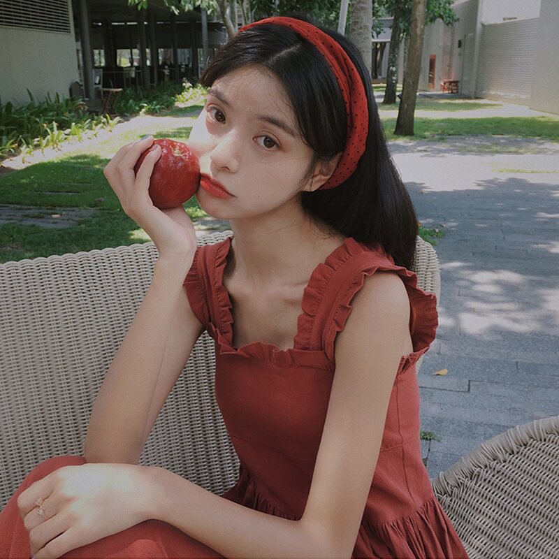 法式复古森系za温柔风长裙子收腰显瘦气质可盐可甜吊带连衣裙女夏