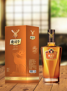 正宗鹿司令鹿茸人参酒500ml单瓶礼盒拍1发2送礼袋健康滋补养生酒