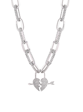 一箭穿心项链2025年新款女脖颈链冷淡风高级感轻奢小众锁骨链配饰