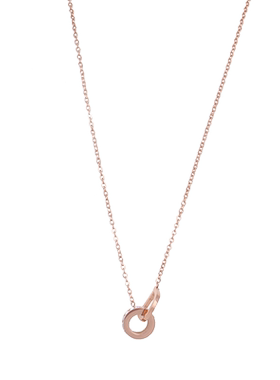 气质网红镶钻女钛钢简约个性项链