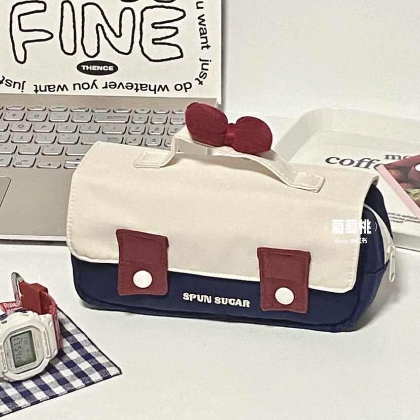 小红书同款日系ins高颜值大容量白雪公主笔袋简约小众新款文具盒2025新款高颜值好看小众不撞款清新款