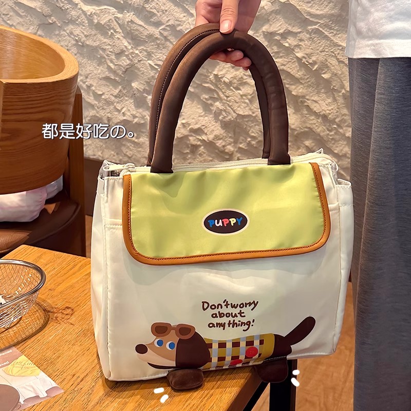 饭盒手提袋子上班族带饭的便当保温袋小学生儿童饭包加厚铝箔餐包
