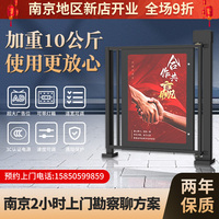 南京广告门人行通道闸小区自动门禁系统刷卡电动门人脸识别一体机
