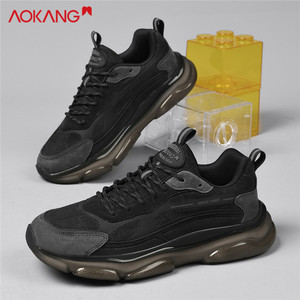 奥康男鞋冬季新款潮男士网面休闲运动跑鞋户外旅游鞋爆款老爹鞋男