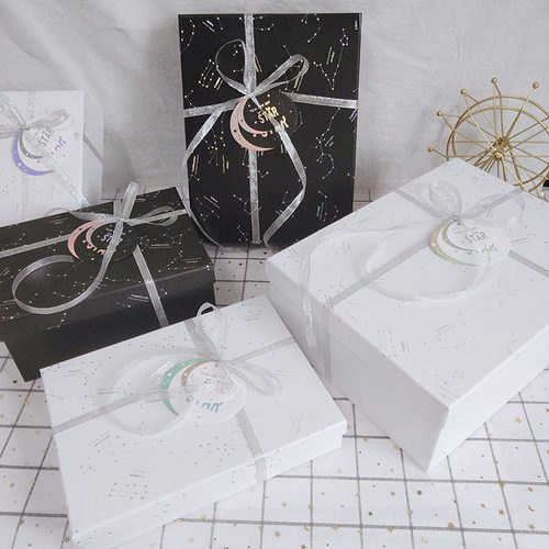 生日好看礼物盒围巾空盒子大号