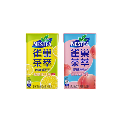雀巢茶萃桃子清乌龙茶柠檬冻红茶