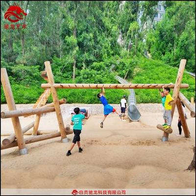 四川木制游乐设施无动力乐园原木游艺设备攀爬架定制木工艺品装置
