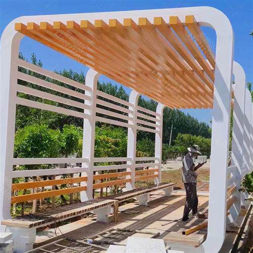 廊架制作大型不锈钢钢结构异形金属雕塑工程长廊观赏休闲凉亭廊架