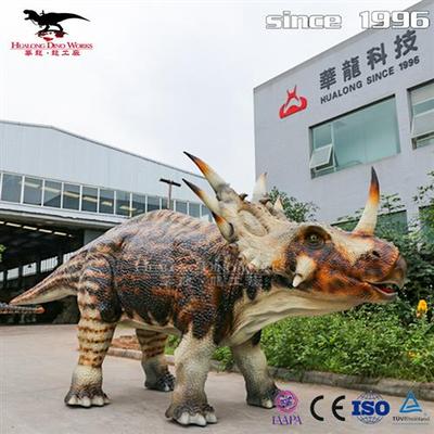 仿真恐龙行走恐龙亲子互动景区商场儿童人气王可发声骑行恐龙