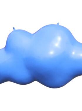 客厅仿真云朵壁挂羽毛雕塑模型热气球吊挂装饰白云摆件酒店背景墙